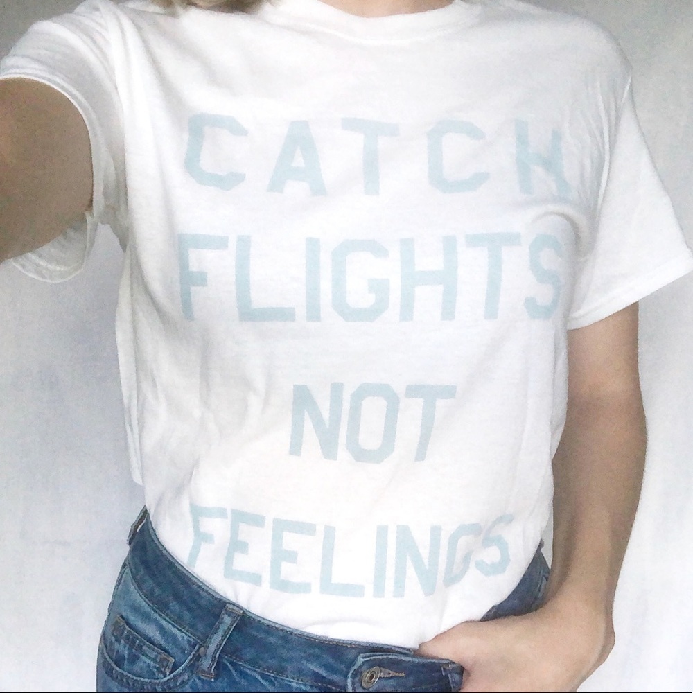 Catch Flights NWOT Graphic Tee